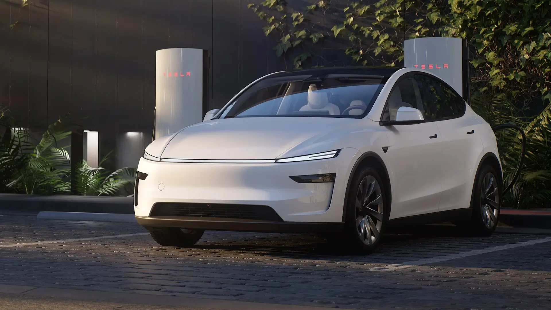 Tesla Model Y 2025 a carregar